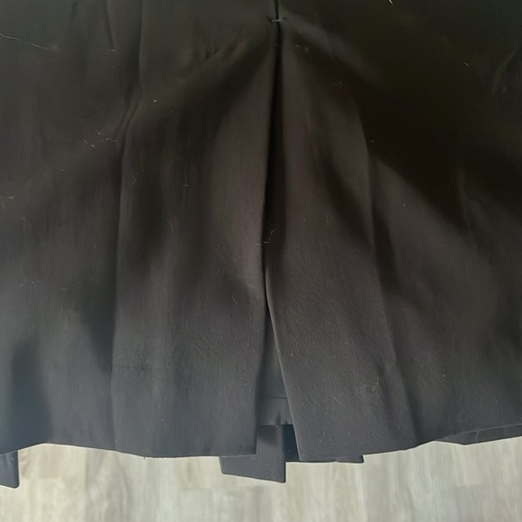 Worthington Stretch Black Knee Length Lined Pleated Back Women’s  Skirt Size 14 - Picture 5 of 11